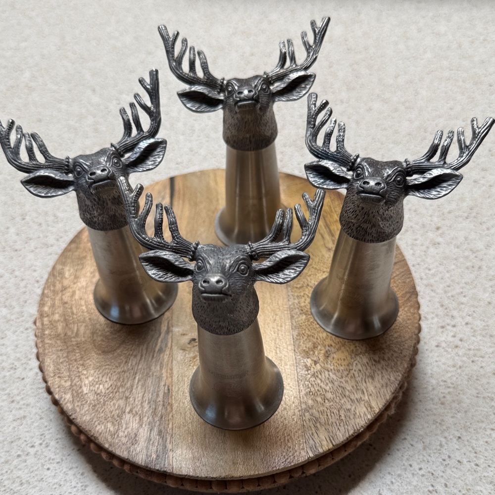 Jagermeister Deer Head Shot Glasses set of 4